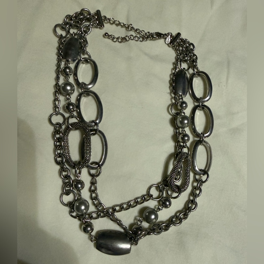 Premier Designs Elegant Silver Chain Necklace